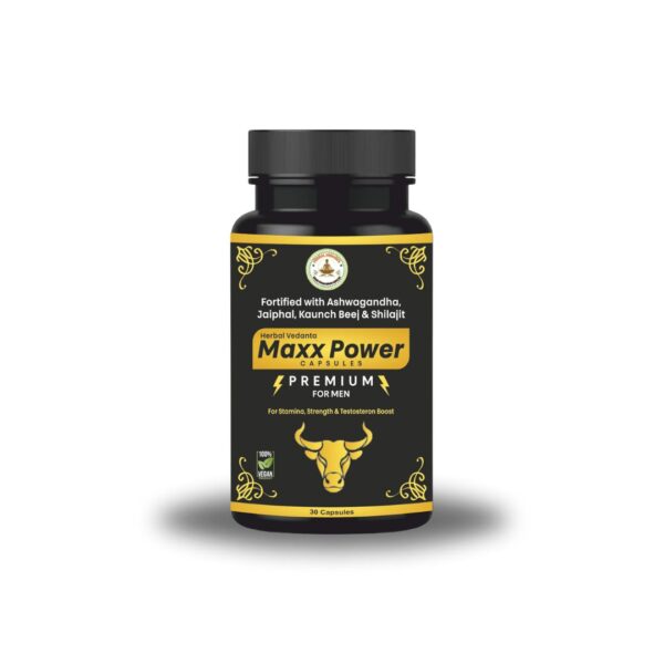 MAXX POWER CAPSULES BY HERBAL VEDANTA: For Boosting Stamina & Power In Men