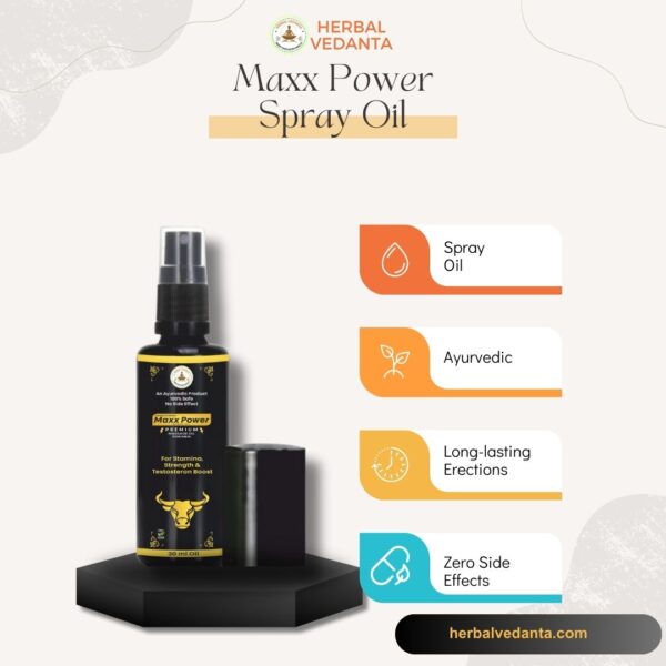 Maxx Power SPRAY OIL (BUY 1 GET 1 FREE): For Boosting Stamina & Power In Men - Image 2